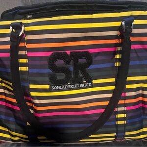 Sonia Rykiel Paris Multicolor Striped Tote